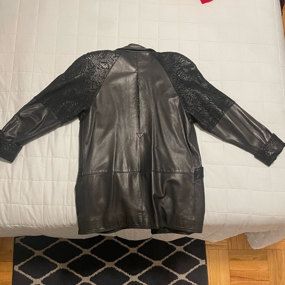 SHARP FASHION LEATHER JACKET - Picture 3 of 3